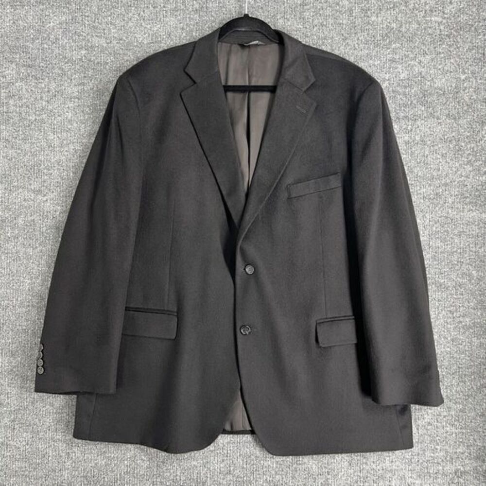Pavone Mens 50R 100% Cashmere Blazer Sport Coat Suit Jacket Classic 2 Button